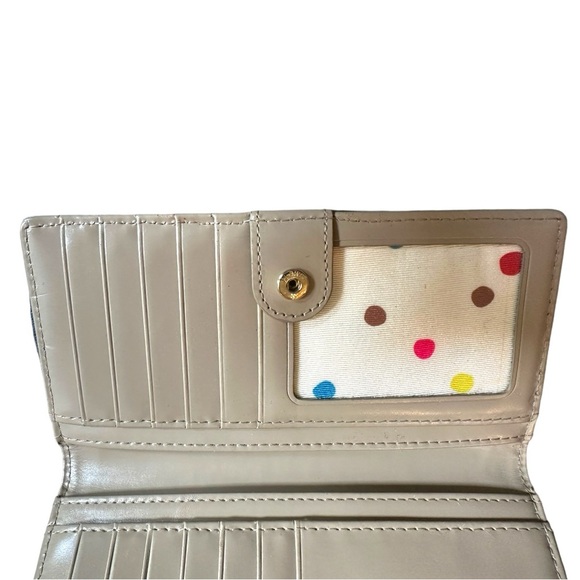 Hot Pink Kate Spade Cedar Street Slim Leather Bifold Wallet - Picture 5 of 16